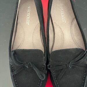 AEROSOLES Black Suede Loafers for Women NIB